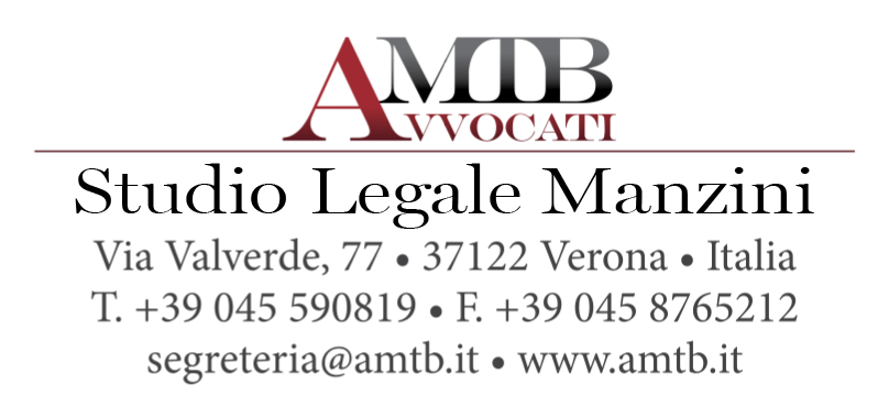 AMTB Avvocati Manzini Todeschi Bottaro. Via Valverde 77 37122 Verona Italia