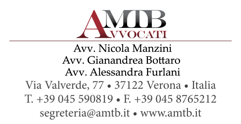 AMTB Avvocati Manzini Todeschi Bottaro. Via Valverde 77 37122 Verona Italia